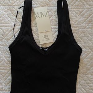 NWT Zara Ribbed Crop Top